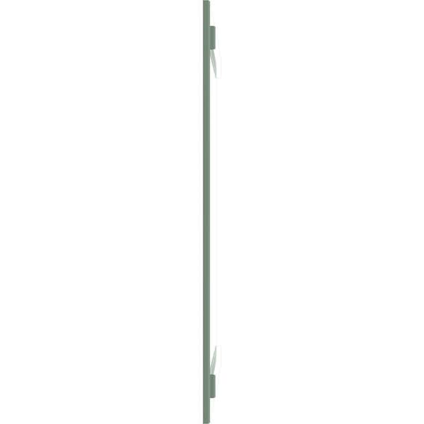 Ekena Millwork True Fit PVC, Four Board Joined Board-n-Batten Shutters, Track Green, 21 1/2W x 75H, PR - TFP101BBF21X075TG