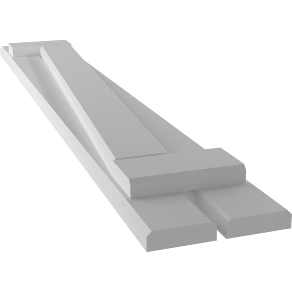 Ekena Millwork Americraft 2-Board (2 Batten) Wood Spaced Board-n-Batten Shutters w/ Z-Bar, ARW102SB207X68PRH - ARW102SB207X68PRH