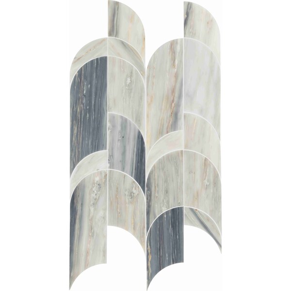 Daltile Gamma Natural Stone Archway Wall and Floor Mosaic Tile, 5PK - M340ARCHWAYMSPL