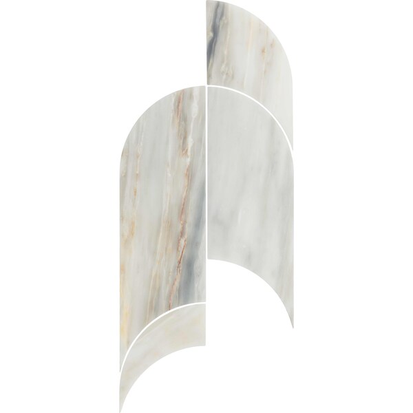 Daltile Gamma Natural Stone Archway Wall and Floor Mosaic Tile, 5PK - M340ARCHWAYMSPL