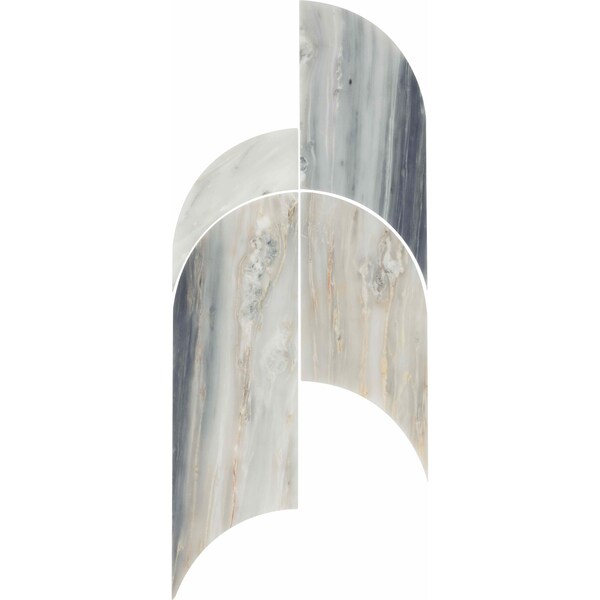 Daltile Gamma Natural Stone Archway Wall and Floor Mosaic Tile, 5PK - M340ARCHWAYMSPL