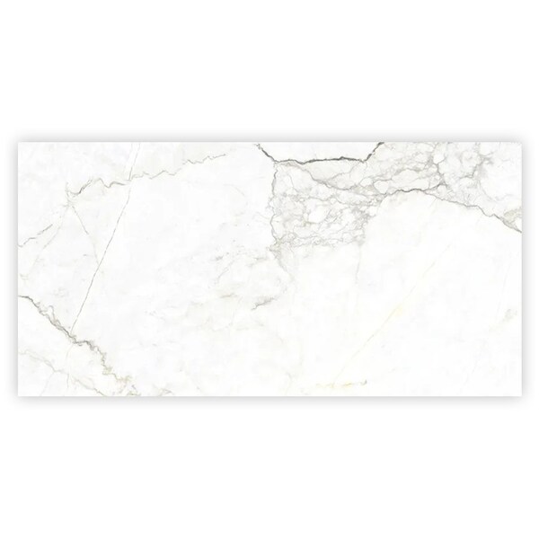 Apollo Tile Splendor 24x48in. Matte Pearl White w/ Gray Vein Porcelain Wall and Floor Tile, 15.5 sq ft/case, 2PK - IMP88COLB2448