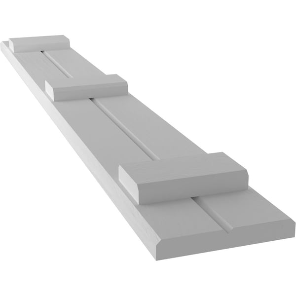 Ekena Millwork Americraft 2-Board (3 Batten) Exterior Real Wood Joined Board-n-Batten Shutters, ARW401BB207X40PRH - ARW401BB207X40PRH