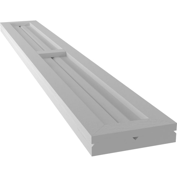 Ekena Millwork Americraft 2-Board Exterior Wood 2 Equal Panel Framed Board-n-Batten Shutters, ARW101BF207X68PRH - ARW101BF207X68PRH