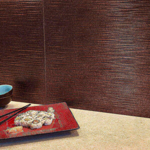 Fasade Fasade 18in x 24in Ripple Smoked Pewter Backsplash Panel 5pk - PB6227