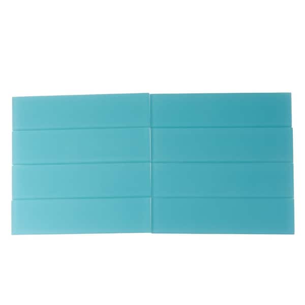 Apollo Tile 3X12 Frosted Grey Subway Glass Tile 5 Sq.Ft., 20PK - APLA99041M312EC109