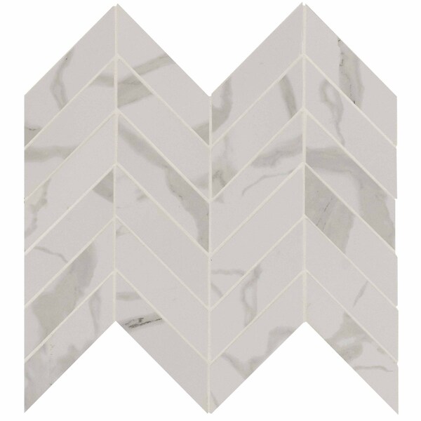 Msi Eden Statuary Chevron Mosaic SAMPLE Porcelain Matte Floor And Wall Tile - ZOR-PT-0420-SAM