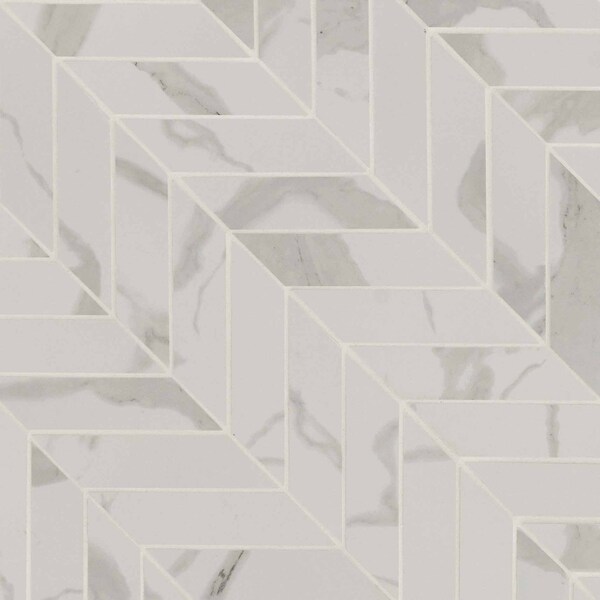 Msi Eden Statuary Chevron Mosaic SAMPLE Porcelain Matte Floor And Wall Tile - ZOR-PT-0420-SAM