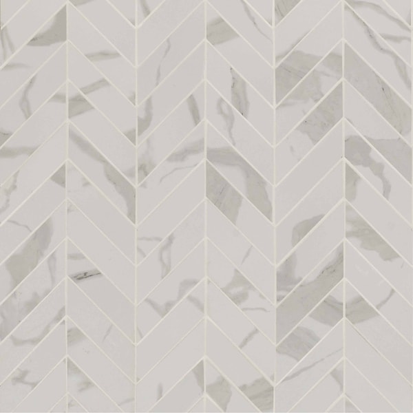 Msi Eden Statuary Chevron Mosaic SAMPLE Porcelain Matte Floor And Wall Tile - ZOR-PT-0420-SAM