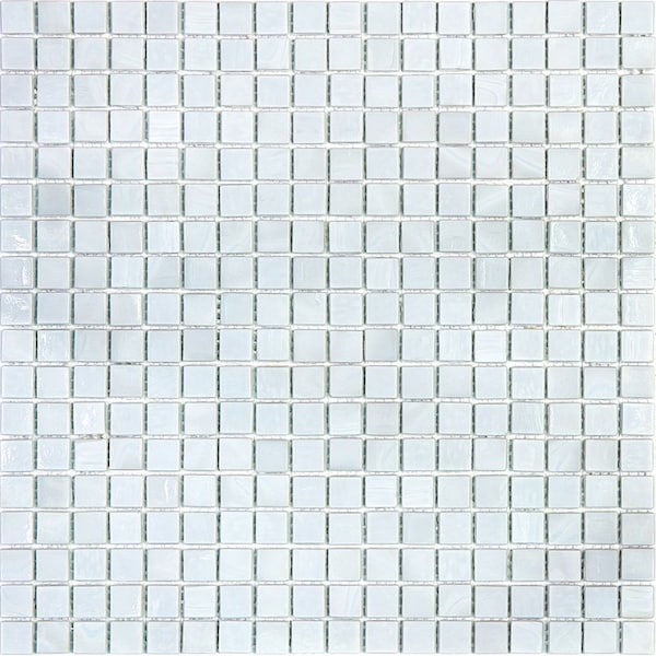 Apollo Tile Skosh 11.6inx11.6in Glossy Dolphine Gray Glass Mosaic Wall and Floor Tile 18.69 sqft/case, 20PK - APLNB88GR713A