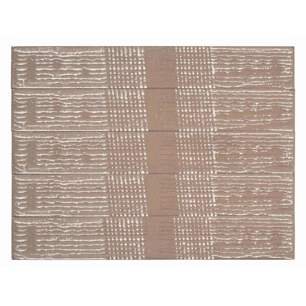 Andova Tiles Nabo 3 in. x 18 in. Porcelain Wood Look Subway Wall and Floor Tile - SAM-ANDNAB489