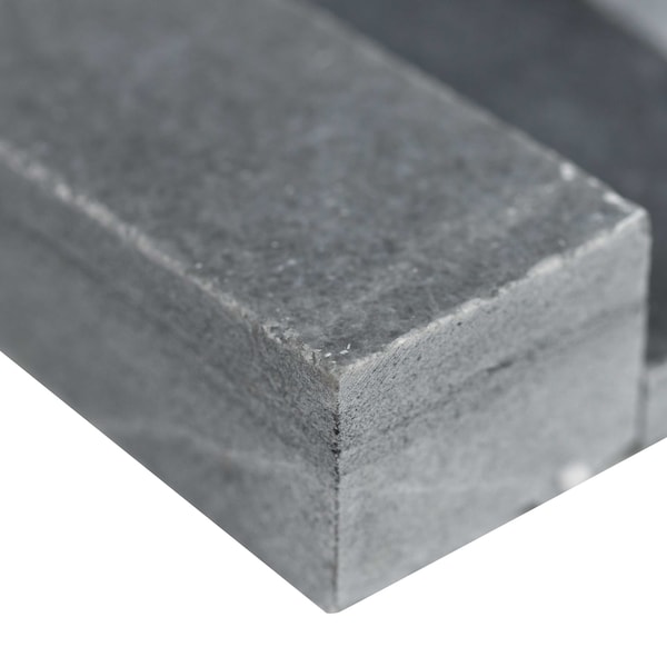 Msi Cosmic Black 3D Wave Ledger Panel "6 X 24" Honed Marble Wall Tile, 4PK - ZOR-PNL-0025