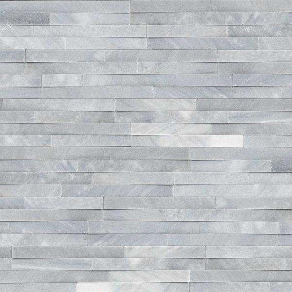 Msi Cosmic Gray 3D Wave Ledger Panel "6 X 24" Honed Marble Wall Tile, 4PK - ZOR-PNL-0029