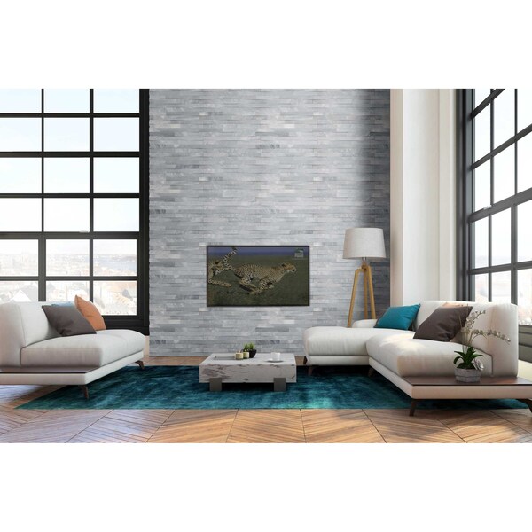 Msi Cosmic Gray 3D Wave Ledger Panel "6 X 24" Honed Marble Wall Tile, 4PK - ZOR-PNL-0029