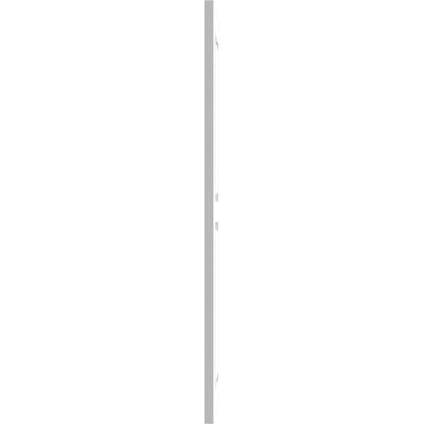 Ekena Millwork True Fit PVC Two Equal Raised Panel Shutters, White, 12W x 66H, PR - TFP101RPF12X066WH