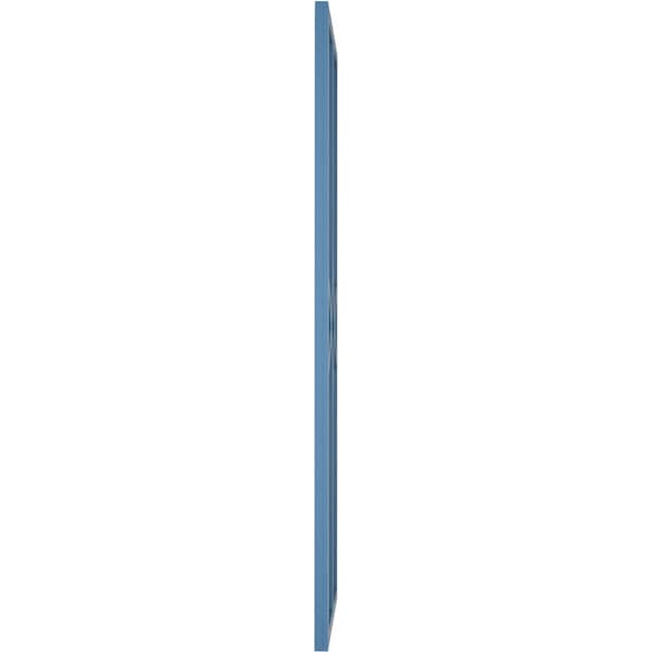 Ekena Millwork True Fit PVC Cedar Park Fixed Mount Shutters, Sojourn Blue, 18W x 59H, PR - TFP001CP18X059HB