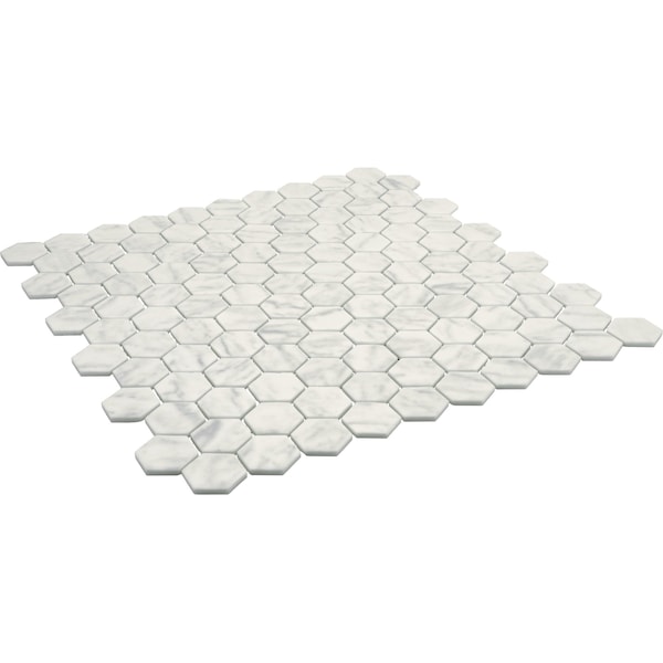 Daltile Uptown Glass 1in Hexagon Mosaic, 16.92 SQFT Per Carton, 18PK - UP231HEXMS1P
