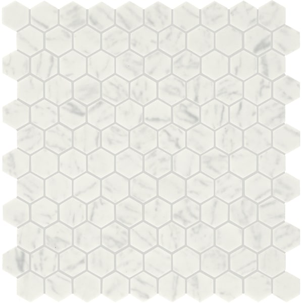 Daltile Uptown Glass 1in Hexagon Mosaic, 16.92 SQFT Per Carton, 18PK - UP231HEXMS1P