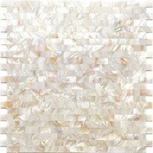 Apollo Tile Pearl Brick Mosaic 18.52 sq.ft 11.3 in. x11.8 in. Shell Tile, 20PK - APLSMA99004EC48