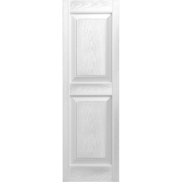 Ekena Millwork Builders Edge, Standard Two Equal Panels, Raised Panel Shutters, 30140043001 - 030140043001