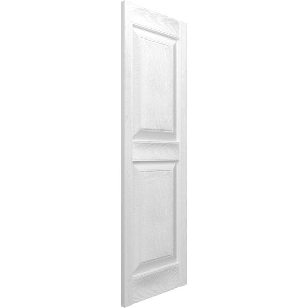 Ekena Millwork Builders Edge, Standard Two Equal Panels, Raised Panel Shutters, 30140043001 - 030140043001