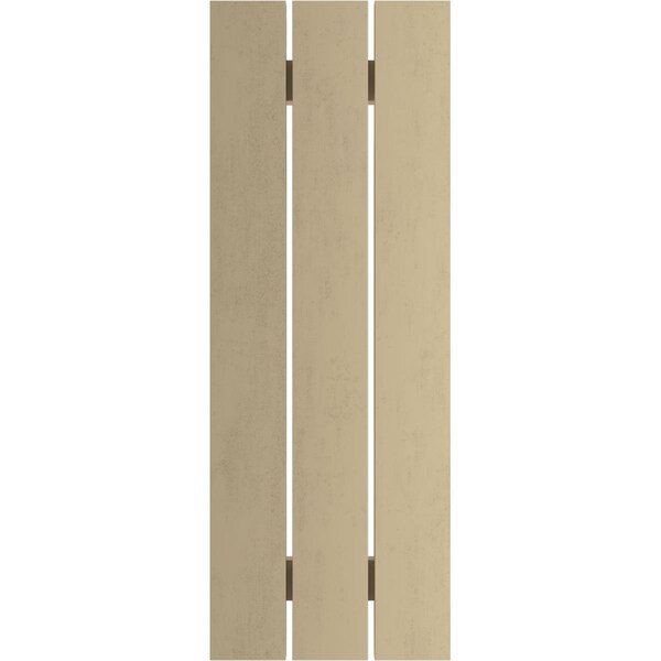 Ekena Millwork Rustic Three Board Spaced Board-n-Batten Pecky Cypress Faux Wood Shutters, 17 1/2"W x 26"H - SHUBSS17X26PCPR