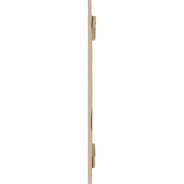 Ekena Millwork Rustic Three Board Spaced Board-n-Batten Pecky Cypress Faux Wood Shutters, 17 1/2"W x 26"H - SHUBSS17X26PCPR