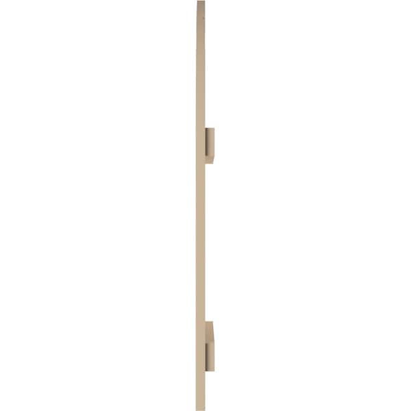Ekena Millwork Smooth 2 Board Joined Board-n-Batten w/Quarter Round Arch Top Faux Wood Shutters, 11W x 66H, PR - SHUBJQ11X66SMPR