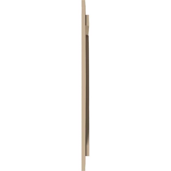 Ekena Millwork Rustic Three Board Spaced Board-n-Batten Rough Cedar Faux Wood Shutters w/Z-Board, 17 1/2W x 60H, PR - SHUBSZ17X60RCPR