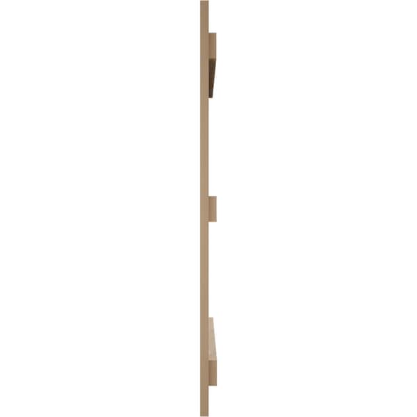 Ekena Millwork Rustic Three Board Joined Board-n-Batten Hand Hewn Faux Wood Shutters, 16 1/2W x 76H, PR - SHUBJS16X76HHPR