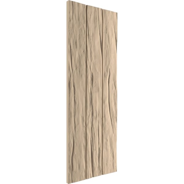 Ekena Millwork Rustic Three Board Joined Board-n-Batten Riverwood Faux Wood Shutters w/No Batten, 16 1/2W x 58H, PR - SHUBJN16X58RWPR