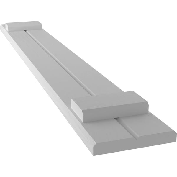 Ekena Millwork Americraft 2-Board (2 Batten) Exterior Real Wood Joined Board-n-Batten Shutters, ARW101BB207X64PRH - ARW101BB207X64PRH