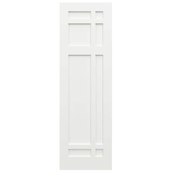 Ekena Millwork True Fit PVC San Juan Capistrano Mission Style Fixed Mount Shutters, Unfinished, 18W x 48H, PR - TFP001SJ18X048UN