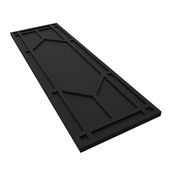 Ekena Millwork True Fit PVC Shaker Fixed Mount Shutters, Black, 18W x 37H, PR - TFP001SK18X037BL