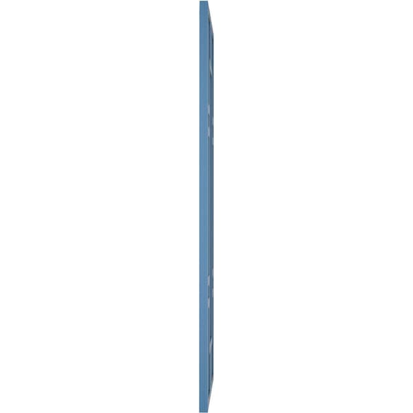 Ekena Millwork True Fit PVC Hastings Fixed Mount Shutters, Sojourn Blue, 18W x 75H, PR - TFP001HS18X075HB