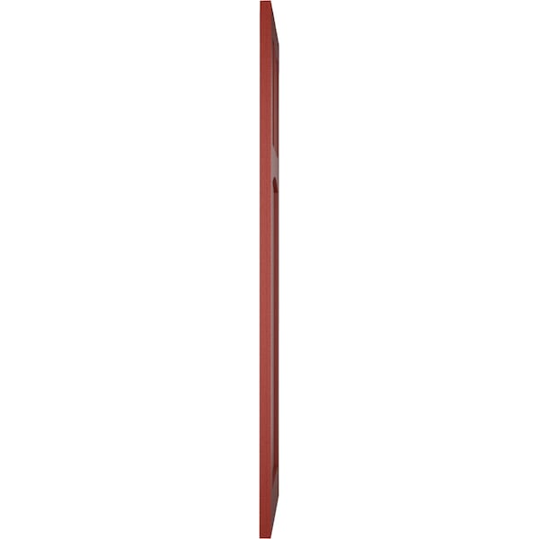 Ekena Millwork True Fit PVC San Miguel Mission Style Fixed Mount Shutters, Pepper Red, 12W x 58H, PR - TFP001SM12X058MR