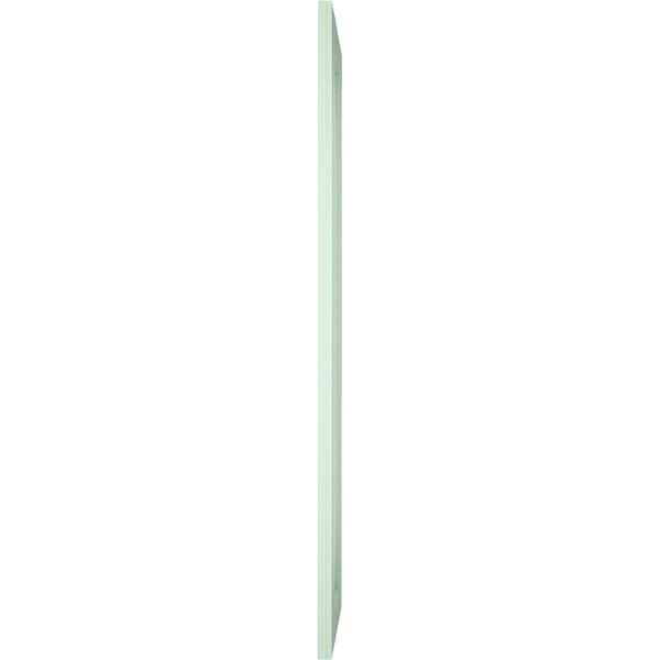 Ekena Millwork True Fit PVC San Carlos Mission Style Fixed Mount Shutters, Seaglass, 12W x 33H, PR - TFP001SC12X033SG