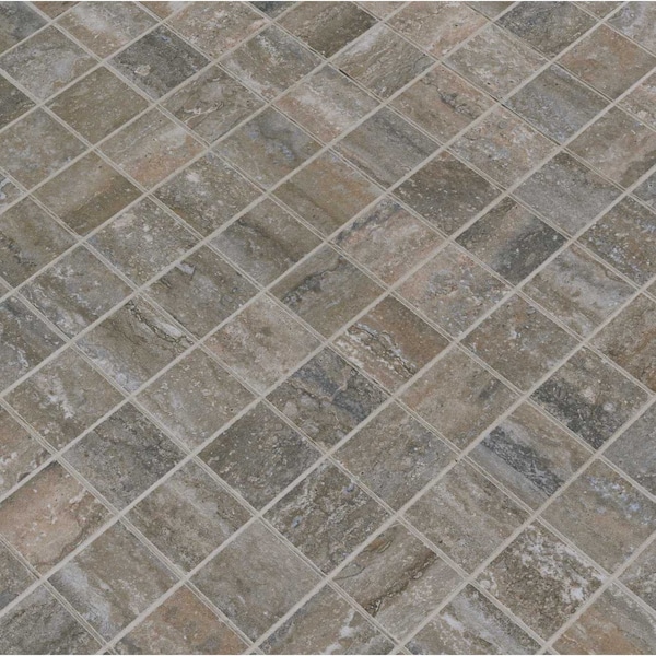 Msi Veneto Noce 12 in.  X 12 in.  X 9Mm Glazed Ceramic Mesh-Mounted Mosaic Tile, 8PK - ZOR-PT-0605