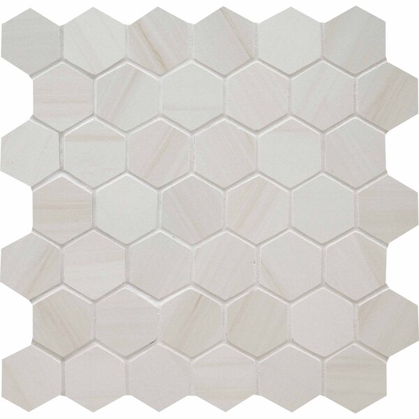 Msi Eden Dolomite 12 In. X 12 In. Matte Porcelain Mesh-Mounted Mosaic Tile, 8PK - ZOR-PT-0414