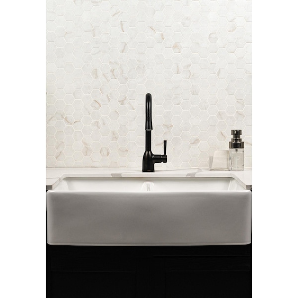 Msi Brighton Gold 12" X 12" Hexagon Matte Porcelain Mosaic Tile, PK8 - ZOR-MD-0603
