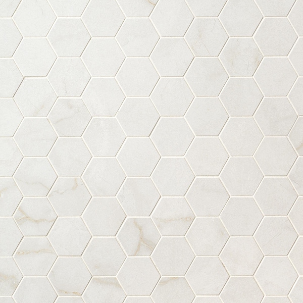 Msi Brighton Gold 12" X 12" Hexagon Matte Porcelain Mosaic Tile, PK8 - ZOR-MD-0603