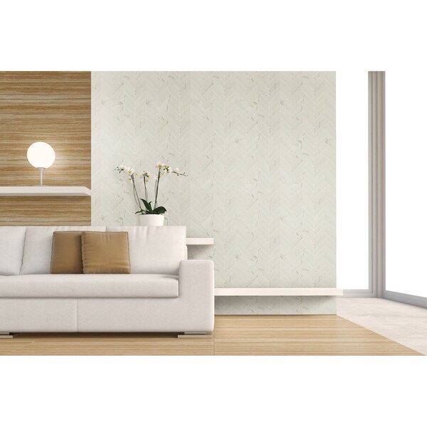 Msi Eden Calacatta 12 In X 15 In. Matte Porcelain Chevron Floor & Wall Tile, 8PK - ZOR-PT-0633