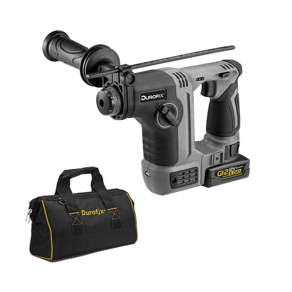 Durofix G12 Series Brushless Compact Rotary Hammer Drill. 1.3J Impact Energy w/ 4.0 Battery - RY1204-PG