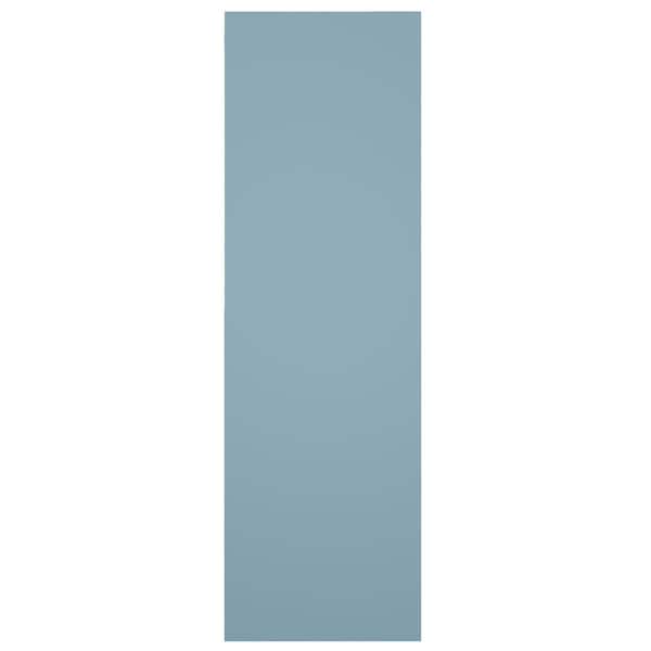 Ekena Millwork True Fit PVC Center Circle Arts & Crafts Fixed Mount Shutters, Peaceful Blue, 12W x 57H, PR - TFP001AC12X057SB