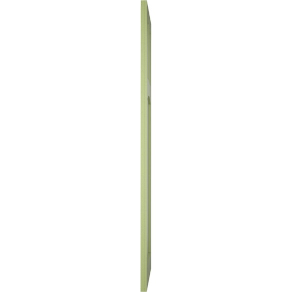 Ekena Millwork True Fit PVC San Miguel Mission Style Fixed Mount Shutters, Moss Green, 12W x 28H, PR - TFP001SM12X028MG
