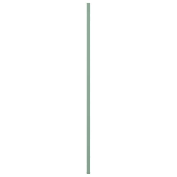 Ekena Millwork True Fit PVC San Miguel Mission Style Fixed Mount Shutters, Seaglass, 12W x 34H, PR - TFP001SM12X034SG