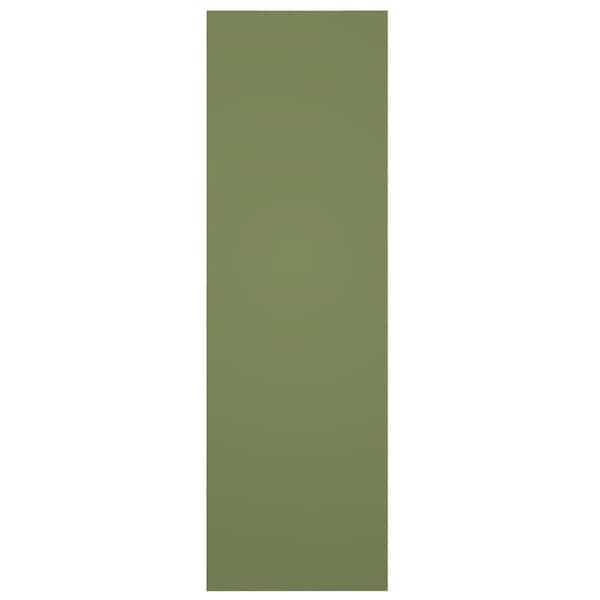 Ekena Millwork True Fit PVC Two Panel Chevron Modern Style Fixed Mount Shutters, Moss Green, 15W x 76H, PR - TFP101CV15X076MG