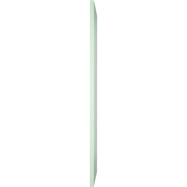 Ekena Millwork 12W x 48H True Fit PVC Diagonal Slat Modern Style Fixed Mount Shutters, Seaglass, PR - TFP001DG12X048SG