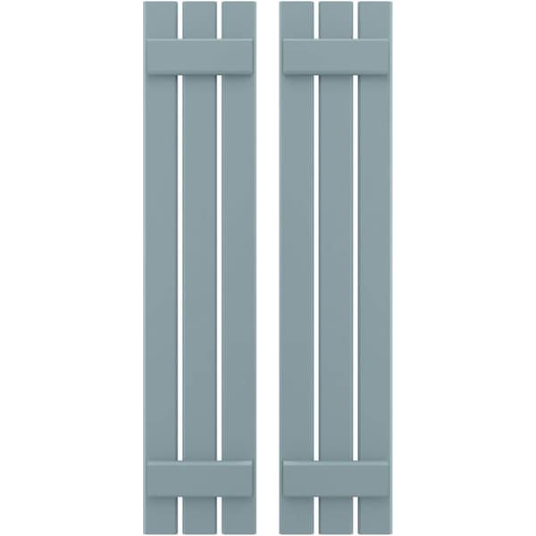 Ekena Millwork Americraft 3-Board (2 Batten) Exterior Real Wood Spaced Board-n-Batten Shutters, ARW101SB311X35SBH, PR - ARW101SB311X35SBH