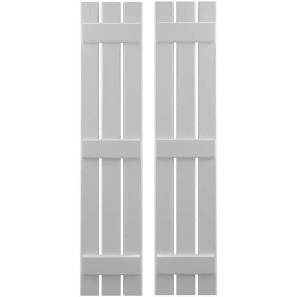 Ekena Millwork Americraft 3-Board (3 Batten) Exterior Real Wood Spaced Board-n-Batten Shutters, ARW401SB311X53PRH - ARW401SB311X53PRH